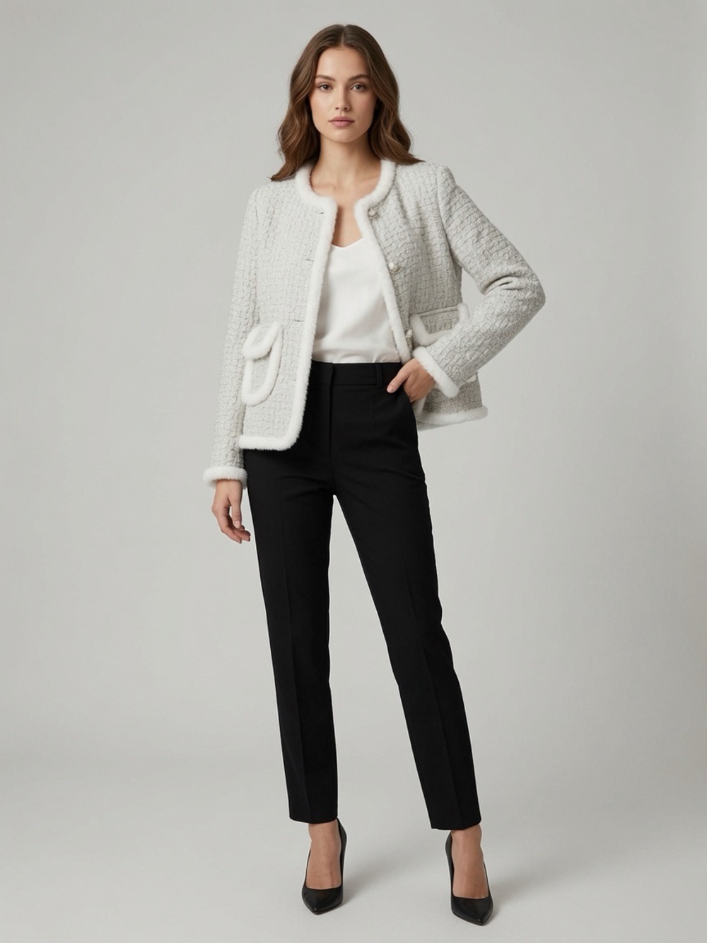 Straight Leg Black Dress Pants - Classic Workwear